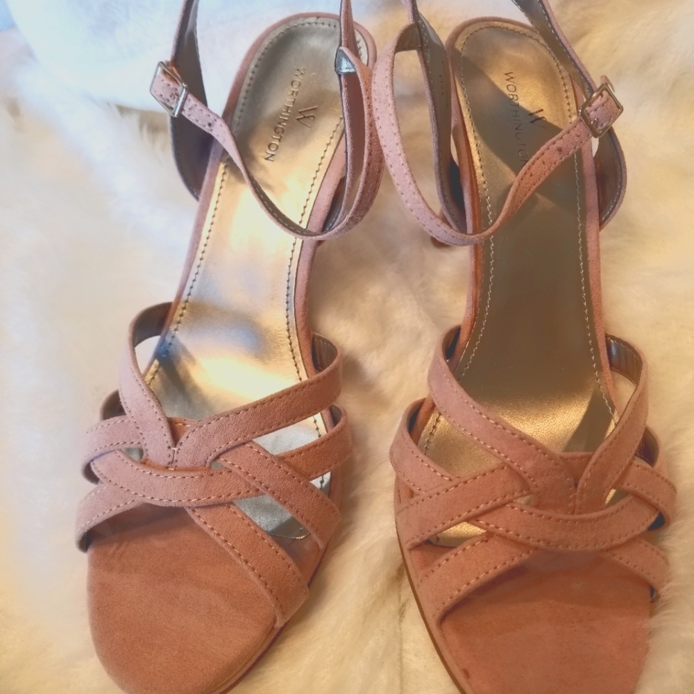 Rose Suede Heels